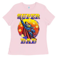 Bubblegum Pink super dad Ladies Tee - BarkalooDesign