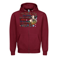 Burgundy living life somewhere between jesus take the wheel Zipper Hoodie - Zillion Design Studio