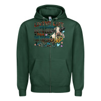 Sports Green living life somewhere between jesus take the wheel Zipper Hoodie - Zillion Design Studio
