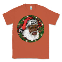 Copper African American Santa Christmas Classic Tee - RanaPortraitStore