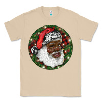 Mushroom African American Santa Christmas Classic Tee - RanaPortraitStore