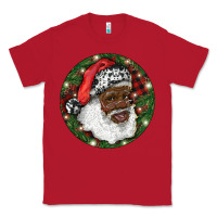 African American Santa Christmas Classic Tee | Teevron