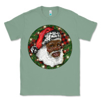 Sage African American Santa Christmas Classic Tee - RanaPortraitStore