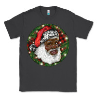 Smoke African American Santa Christmas Classic Tee - RanaPortraitStore