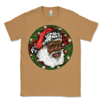 Toasted Coconut African American Santa Christmas Classic Tee - RanaPortraitStore