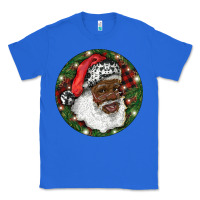 True Royal African American Santa Christmas Classic Tee - RanaPortraitStore