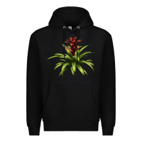 Black Bromeliads Premium Hoodie - LillyAllenDesigns