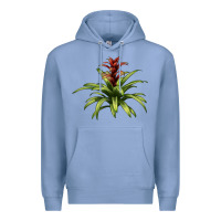 Colony Blue Bromeliads Premium Hoodie - LillyAllenDesigns