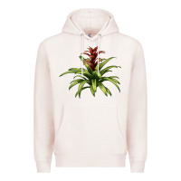 Pale Pink Bromeliads Premium Hoodie - LillyAllenDesigns