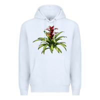 White Bromeliads Premium Hoodie - LillyAllenDesigns