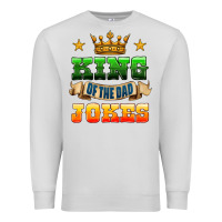 Dove Grey king of the jokes Premium Sweatshirt - HRA Design Shop