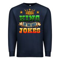 Navy king of the jokes Premium Sweatshirt - HRA Design Shop