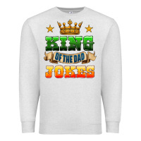 Oatmeal Heather king of the jokes Premium Sweatshirt - HRA Design Shop