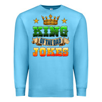 Ocean Blue king of the jokes Premium Sweatshirt - HRA Design Shop