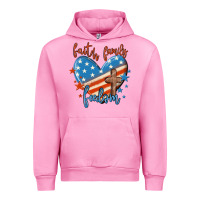 Fuchsia Pink faith family freedom Urban Hoodie - MaliasSmallBusiness