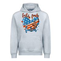 Heather Grey faith family freedom Urban Hoodie - MaliasSmallBusiness