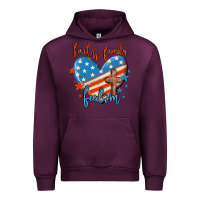 Mauve Wine faith family freedom Urban Hoodie - MaliasSmallBusiness