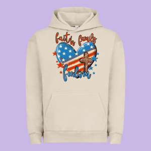 Faith Family Freedom Urban Hoodie Designed By Maliassmallbusiness