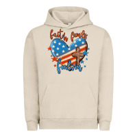 Pigment French Oak faith family freedom Urban Hoodie - MaliasSmallBusiness