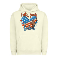 Pigment Pistachio faith family freedom Urban Hoodie - MaliasSmallBusiness