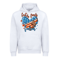 White faith family freedom Urban Hoodie - MaliasSmallBusiness