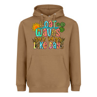 Boat Waves Sun Rays Lake Days Heavyweight Hoodie | Teevron
