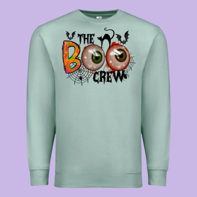 The Boo Crew Premium Sweatshirt Designed By Racoondesign