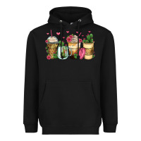 Black cactus coffee cups Heavyweight Hoodie - Zillion Design Studio