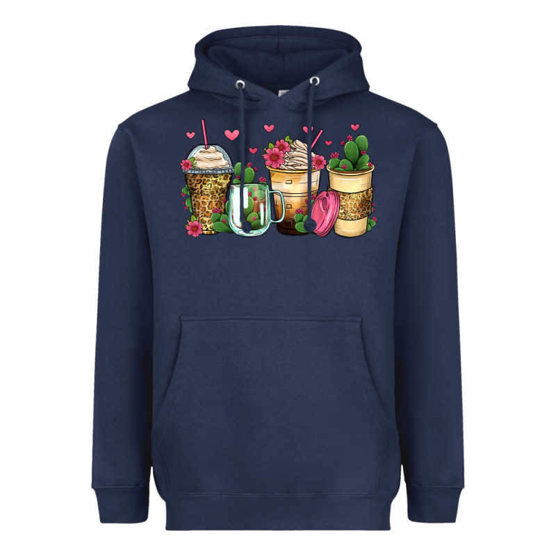 Cactus Coffee Cups Heavyweight Hoodie by Zillion Design Studio | Teevron
