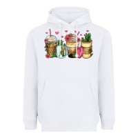 White cactus coffee cups Heavyweight Hoodie - Zillion Design Studio