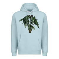 Blue Mist Amazon Elephant Ear Premium Hoodie - LillyAllenDesigns