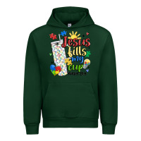 Forest Green autism jesus fills my cup Urban Hoodie - MaliasSmallBusiness