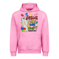 Fuchsia Pink autism jesus fills my cup Urban Hoodie - MaliasSmallBusiness