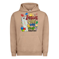 Pigment Burro autism jesus fills my cup Urban Hoodie - MaliasSmallBusiness