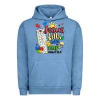 Pigment Pebble Blue autism jesus fills my cup Urban Hoodie - MaliasSmallBusiness