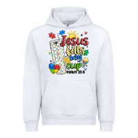 White autism jesus fills my cup Urban Hoodie - MaliasSmallBusiness