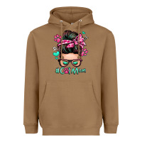 Toasted Coconut cat mom messy bun Heavyweight Hoodie - Zillion Design Studio