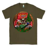 Army Green Baby Cow Christmas Classic Tee - RanaPortraitStore