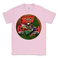 Bubblegum Pink Baby Cow Christmas Classic Tee - RanaPortraitStore