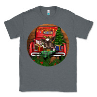 Charcoal Heather Baby Cow Christmas Classic Tee - RanaPortraitStore