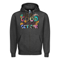 Charcoal Heather life is good you should get one Zipper Hoodie - Zillion Design Studio