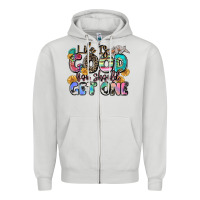 Dove Grey life is good you should get one Zipper Hoodie - Zillion Design Studio