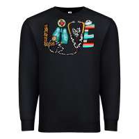 Black love nurse Premium Sweatshirt - CowhideDigitalArt