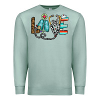 Seafoam love nurse Premium Sweatshirt - CowhideDigitalArt