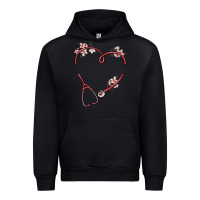 Black custom heart stethoscope Urban Hoodie - MaliasSmallBusiness