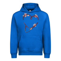 Cobalt custom heart stethoscope Urban Hoodie - MaliasSmallBusiness