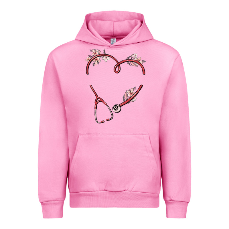 Custom Heart Stethoscope Urban Hoodie by MaliasSmallBusiness | Teevron