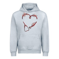 Heather Grey custom heart stethoscope Urban Hoodie - MaliasSmallBusiness