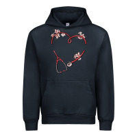 Navy custom heart stethoscope Urban Hoodie - MaliasSmallBusiness