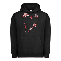 Pigment Black custom heart stethoscope Urban Hoodie - MaliasSmallBusiness